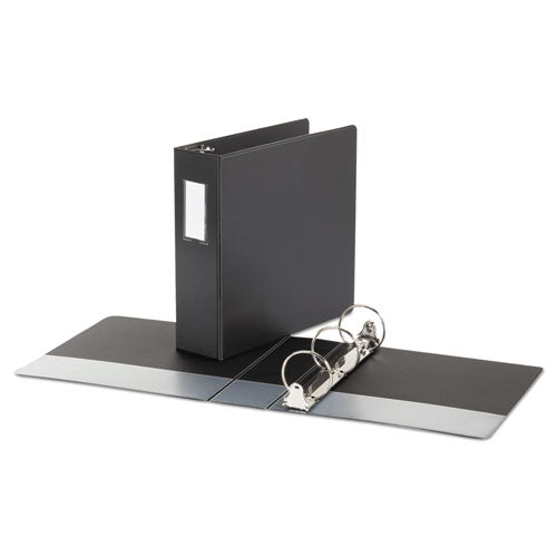 Economy Non-view Round Ring Binder, 3 Rings, 3" Capacity, 11 X 8.5, Black