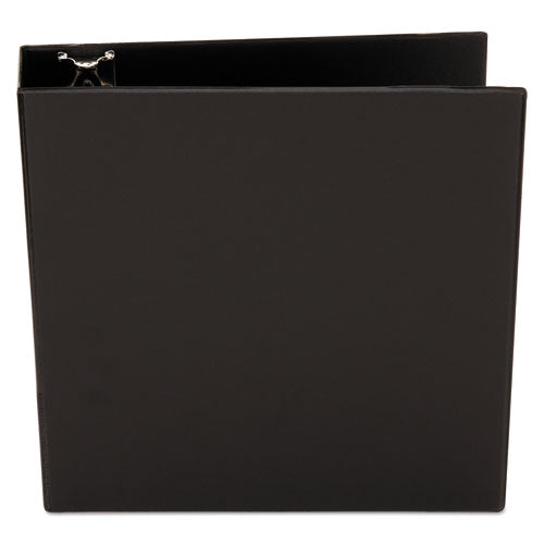 Economy Non-view Round Ring Binder, 3 Rings, 3" Capacity, 11 X 8.5, Black