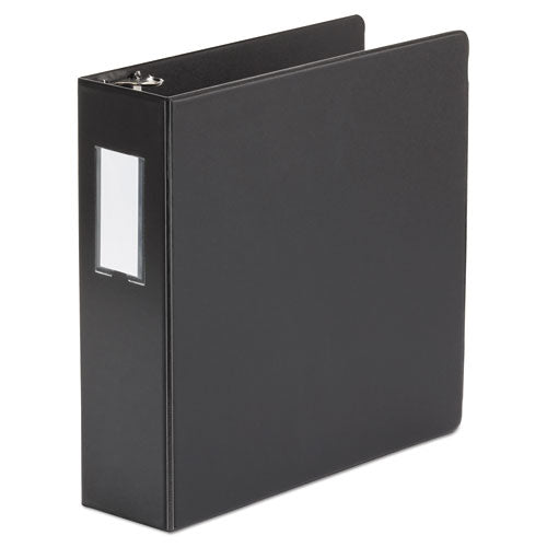 Economy Non-view Round Ring Binder, 3 Rings, 3" Capacity, 11 X 8.5, Black