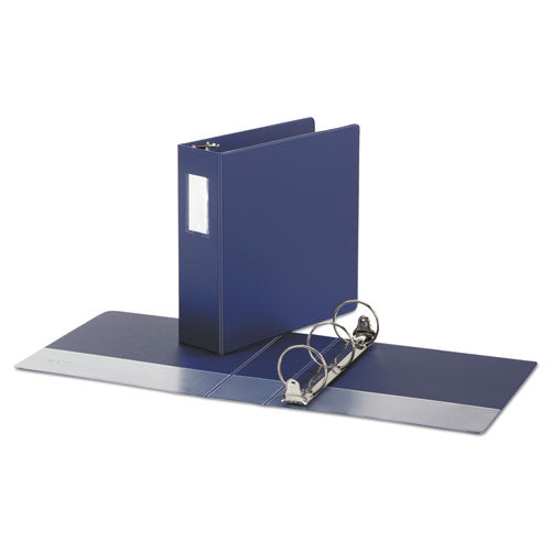 Economy Non-view Round Ring Binder, 3 Rings, 3" Capacity, 11 X 8.5, Royal Blue