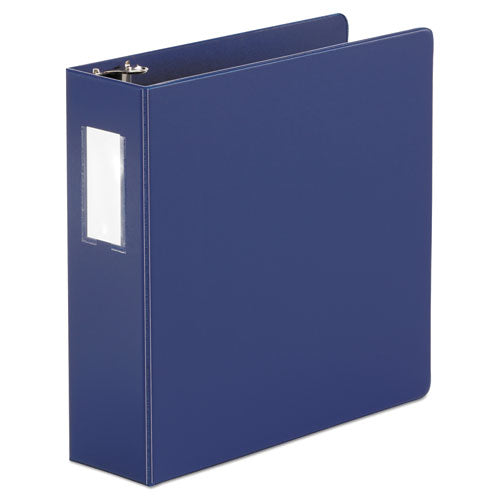 Economy Non-view Round Ring Binder, 3 Rings, 3" Capacity, 11 X 8.5, Royal Blue