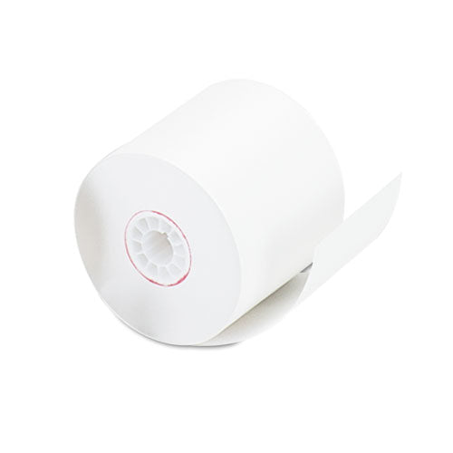 Impact & Inkjet Print Bond Paper Rolls, 0.5" Core, 2.25" X 128ft, White, 100-carton