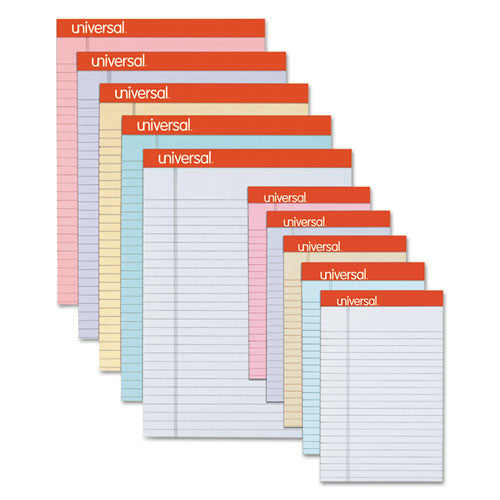 Colored Perforated Writing Pads, Narrow Rule, 5 X 8, Gray, 50 Sheets, Dozen