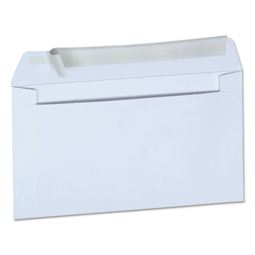 Peel Seal Strip Business Envelope, #6 3-4, Square Flap, Self-adhesive Closure, 3.63 X 6.5, White, 100-box