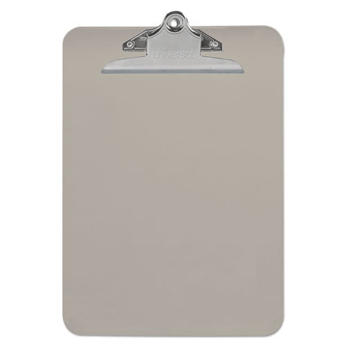 Plastic Clipboard W-high Capacity Clip, 1", Holds 8 1-2 X 12, Translucent Black