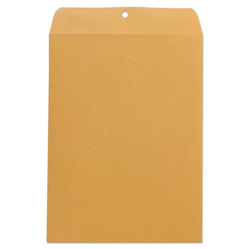 Kraft Clasp Envelope, #10 1-2, Square Flap, Clasp-gummed Closure, 9 X 12, Brown Kraft, 100-box