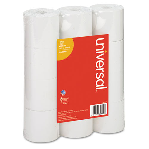 Impact & Inkjet Printing Bond Paper Rolls, 0.5" Core, 3" X 165 Ft, White, 50-carton