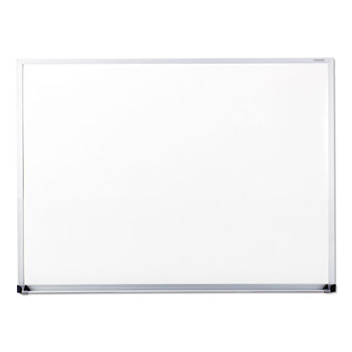 Dry Erase Board, Melamine, 48 X 36, Satin-finished Aluminum Frame
