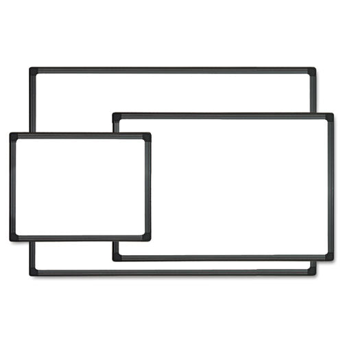 Dry Erase Board, Melamine, 48 X 36, Black Frame
