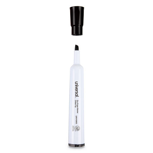 Dry Erase Marker, Broad Chisel Tip, Black, 36-pack