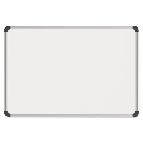 Magnetic Steel Dry Erase Board, 48 X 36, White, Aluminum Frame