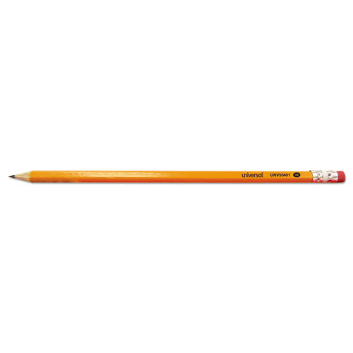 #2 Pre-sharpened Woodcase Pencil, Hb (#2), Black Lead, Yellow Barrel, 72-pack