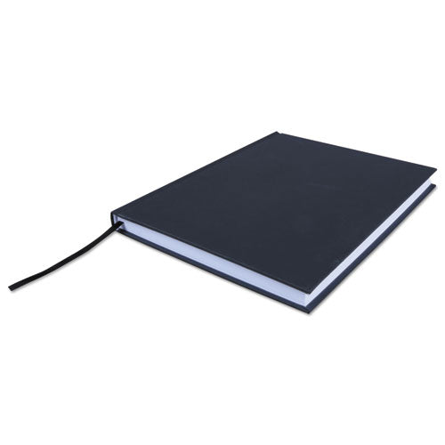 Casebound Hardcover Notebook, Wide-legal Rule, Black Cover, 10.25 X 7.68, 150 Sheets