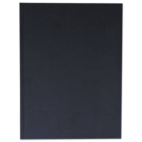 Casebound Hardcover Notebook, Wide-legal Rule, Black Cover, 10.25 X 7.68, 150 Sheets