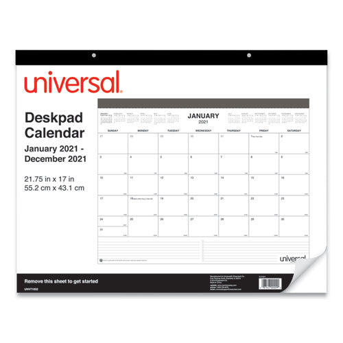 Desk Pad Calendar, 22 X 17, 2021