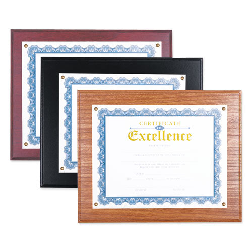 Award Plaque, 13 1-3" X 11", Mahogany