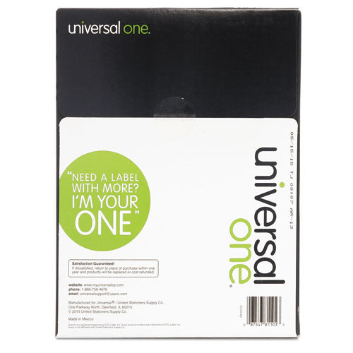 Deluxe Clear Labels, Inkjet-laser Printers, 1 X 2.63, Clear, 30-sheet, 50 Sheets-box