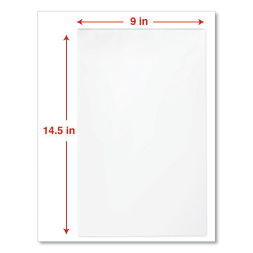Laminating Pouches, 3 Mil, 9" X 14.5", Matte Clear, 25-pack