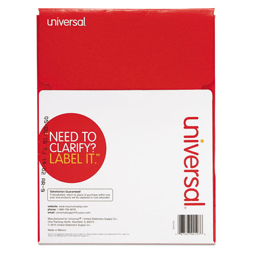 Copier Mailing Labels, Copiers, 2 X 4.25, White, 10-sheet, 100 Sheets-box