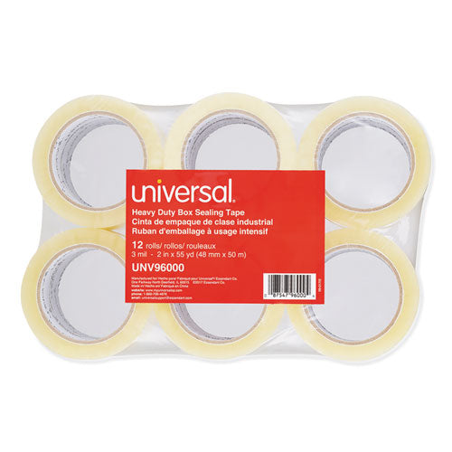 Heavy-duty Box Sealing Tape With Pistol Grip Dispenser, 3" Core, 1.88" X 60 Yds, Clear, 1 Dispenser And 2 Tape Rolls-pack