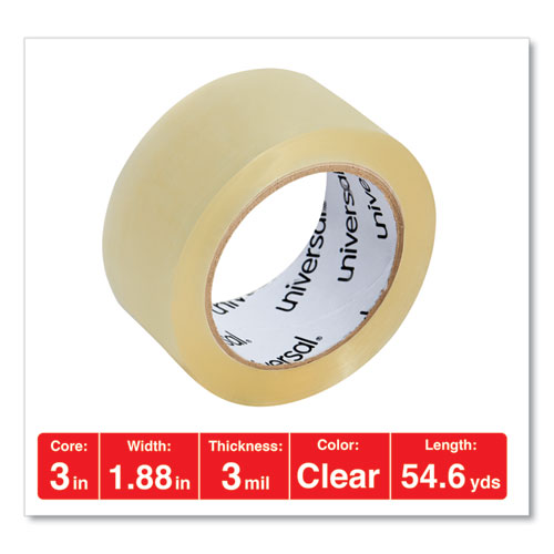 Heavy-duty Box Sealing Tape, 3" Core, 1.88" X 54.6 Yds, Clear, 6-box