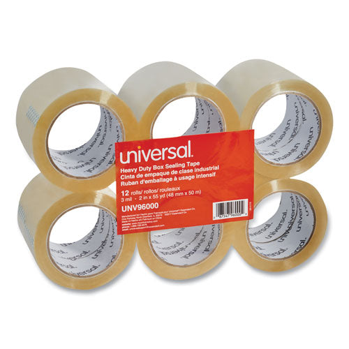 Heavy-duty Box Sealing Tape, 3" Core, 1.88" X 54.6 Yds, Clear, 12-box