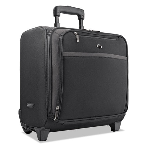 Pro Rolling Overnighter Case, 16", 15 1-2 X 8" X 11, Black