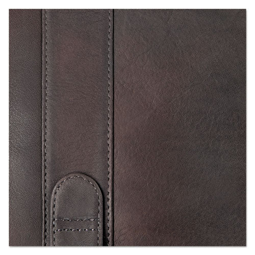 Executive Leather Briefcase, 16", 16 1-2" X 5" X 13", Espresso