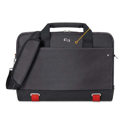 Envoy Brief, 18" X 2.5" X 13", Polyester, Black