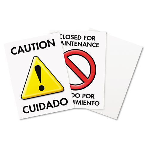 Floor Tent Sign, Doublesided, Plastic, 10 1-2" X 25 1-2", Yellow