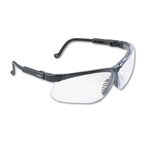 Genesis Safety Eyewear, Black Frame, Clear Lens