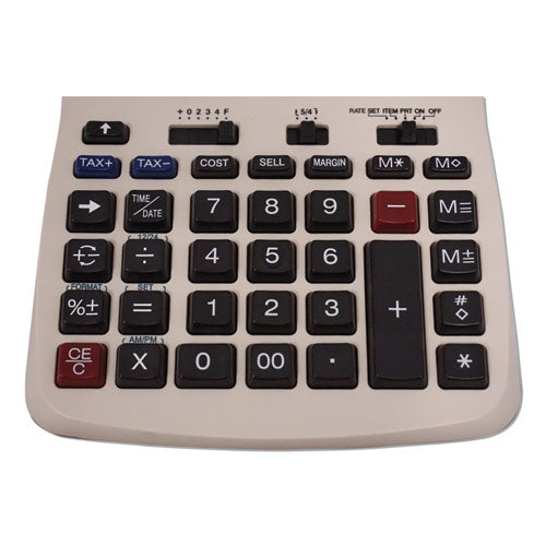 1208-2 Two-color Compact Printing Calculator, Black-red Print, 2.3 Lines-sec