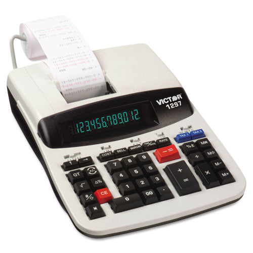 1297 Two-color Commercial Printing Calculator, Black-red Print, 4 Lines-sec