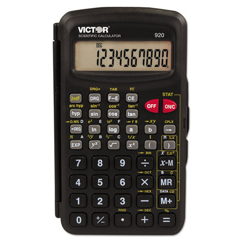 920 Compact Scientific Calculator With Hinged Case,10-digit, Lcd