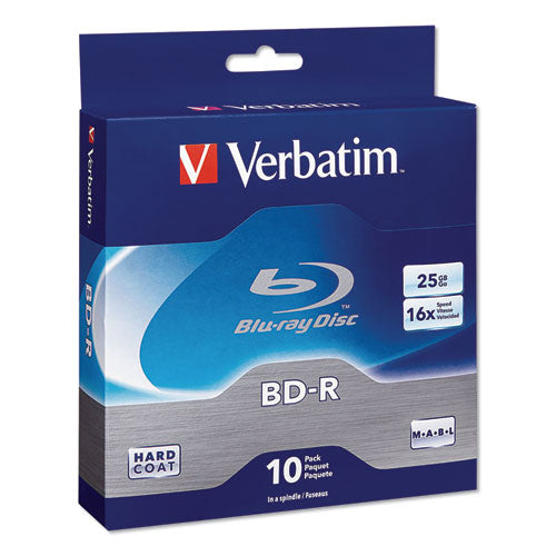 Bd-r Blu-ray Disc, 25gb, 16x, 10-pk