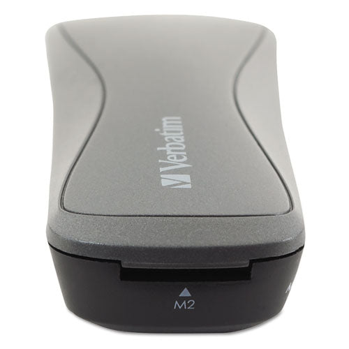 Pocket Card Reader, Usb 2.0, Black, Windows-mac