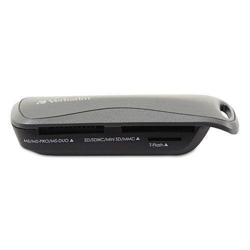 Pocket Card Reader, Usb 2.0, Black, Windows-mac