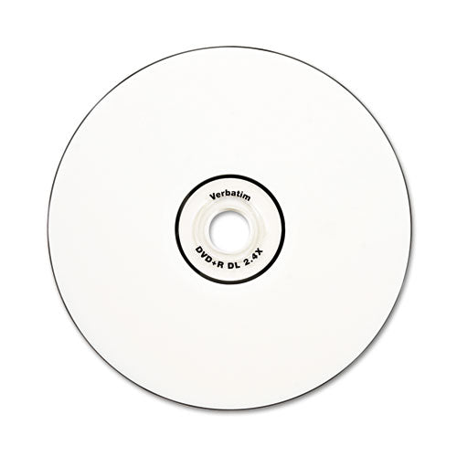 Dvd+r Dual Layer Recordable Disc, 8.5gb, 8x, Printable, Spindle, 50-pk