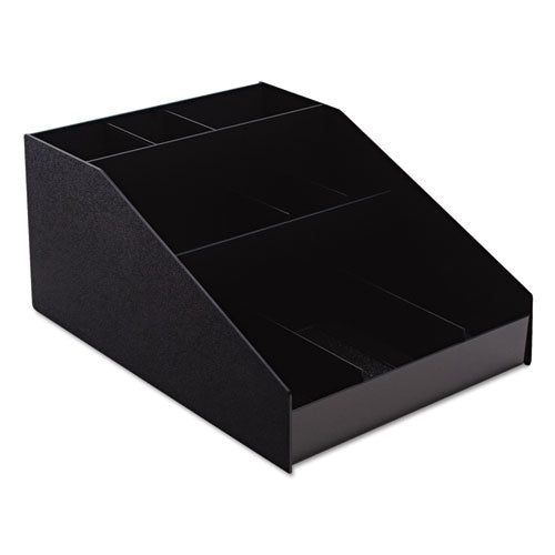 Horizontal Condiment Organizer, 12w X 16d X 7 1-2h, Black