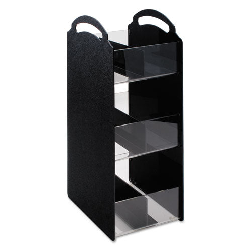 Compact Condiment Organizer, 6 1-8w X 8d X 18h, Black