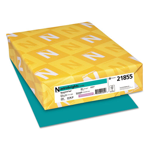Color Cardstock, 65 Lb, 8.5 X 11, Terrestrial Teal, 250-pack