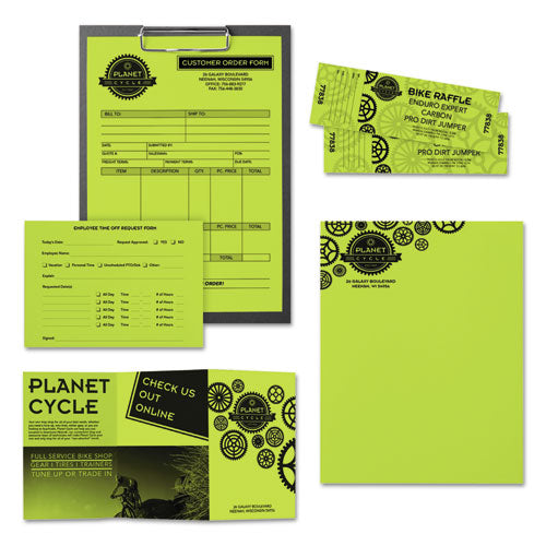 Color Paper, 24 Lb, 8.5 X 11, Vulcan Green, 500-ream