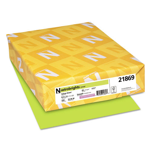 Color Cardstock, 65 Lb, 8.5 X 11, Vulcan Green, 250-pack