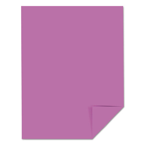 Color Cardstock, 65 Lb, 8.5 X 11, Outrageous Orchid, 250-pack