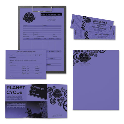 Color Paper, 24 Lb, 8.5 X 11, Venus Violet, 500-ream