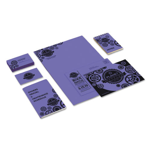 Color Cardstock, 65 Lb, 8.5 X 11, Venus Violet, 250-pack