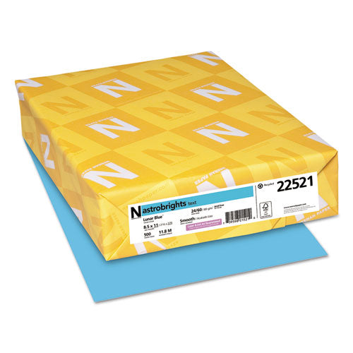 Color Paper, 24 Lb, 8.5 X 11, Lunar Blue, 500-ream