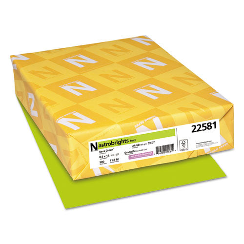 Color Paper, 24 Lb, 8.5 X 11, Terra Green, 500-ream