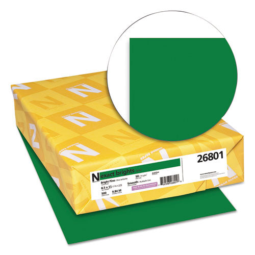 Exact Brights Paper, 20lb, 8.5 X 11, Bright Pine, 500-ream