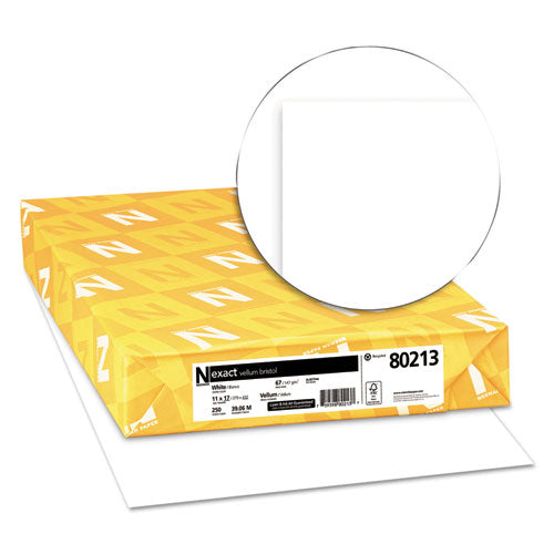 Exact Vellum Bristol Medium Heavyweight Paper, 67 Lb, 11 X 17, White, 250-pack